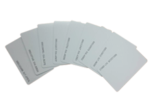 Granding  ISO PVC card, RFID 125 KHz Read Only, 64bits, Thickness 0.76mm w/ Random ID Number