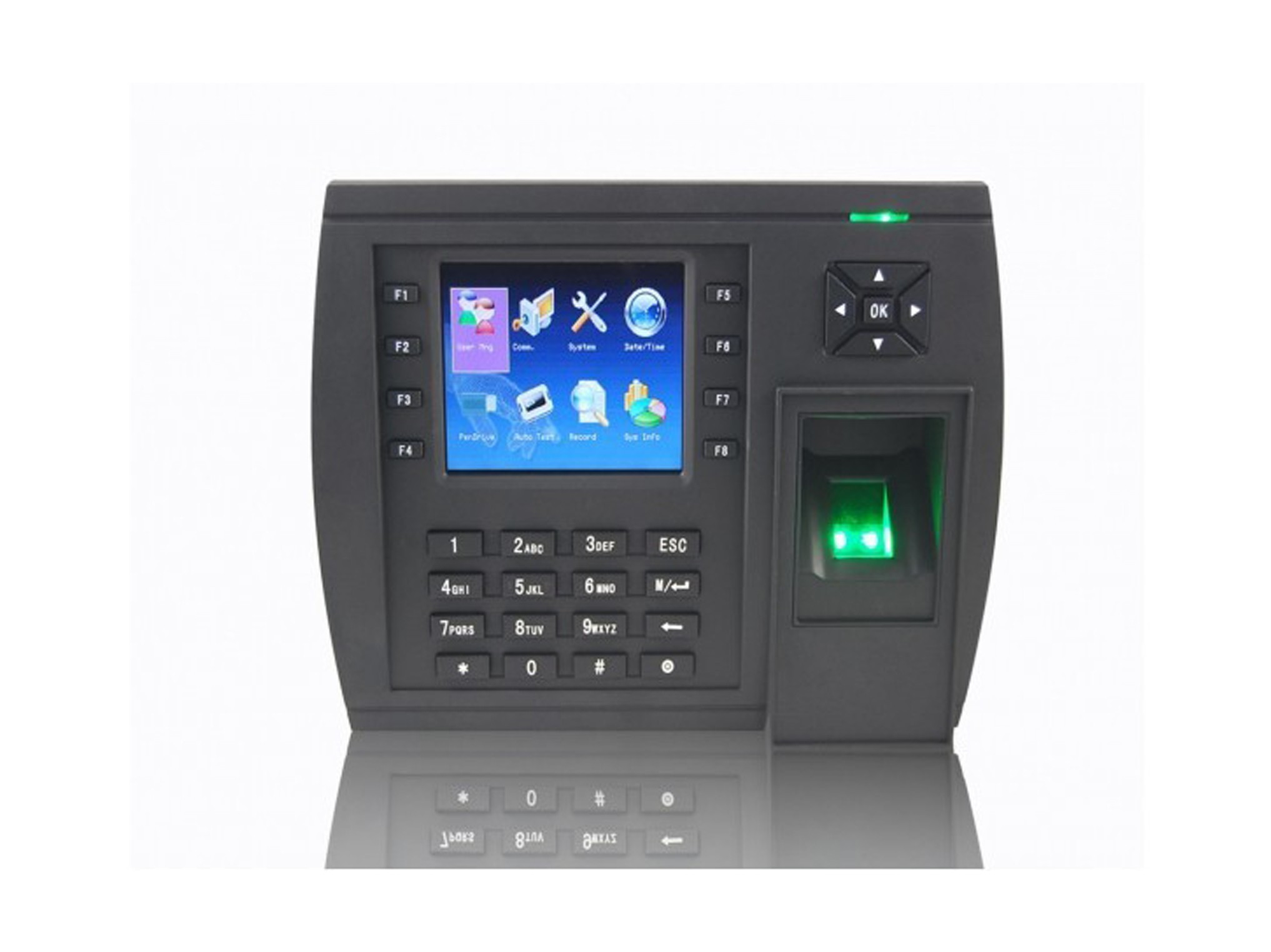 Fingerprint Time Attendance With Network, User Defined Function Key , Photo - Id.