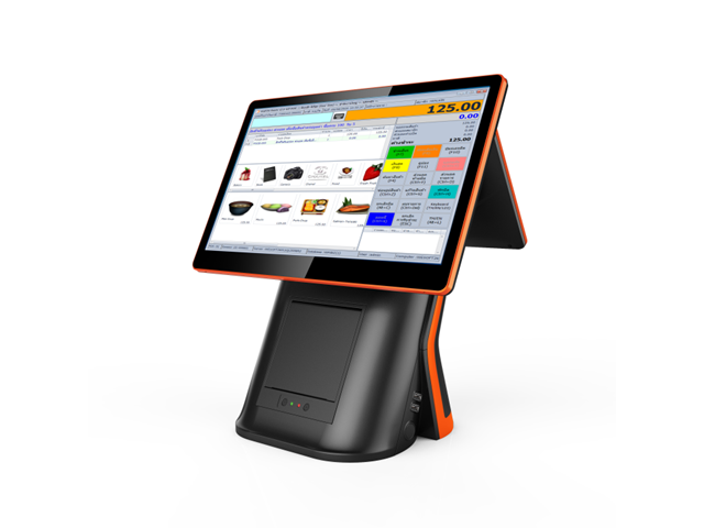 All in One Touch Screen POS with Customer Display