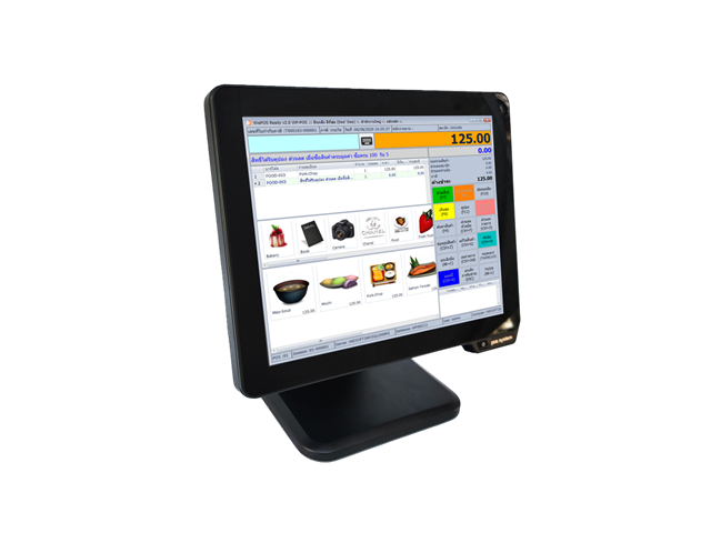 All in One Touch Screen POS CPU J4125 Single Display