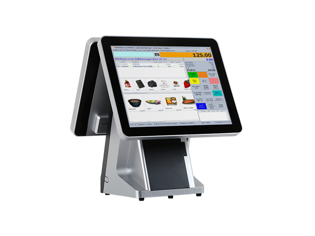 All in One Touch Screen POS with Customer Display